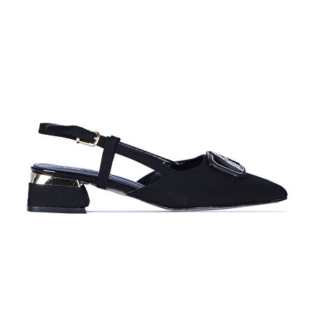 Scarletta S3 Saten 3Cm Kadın Topuklu Ayakkabı