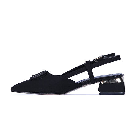 Scarletta S3 Saten 3Cm Kadın Topuklu Ayakkabı