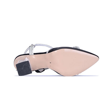 Ayakcenter By1 Ayışığı Saten 7Cm Kadın Topuklu Ayakkabı