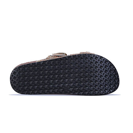 Pienn 2 Tokalı Taşlı Kadın Düz Terlik