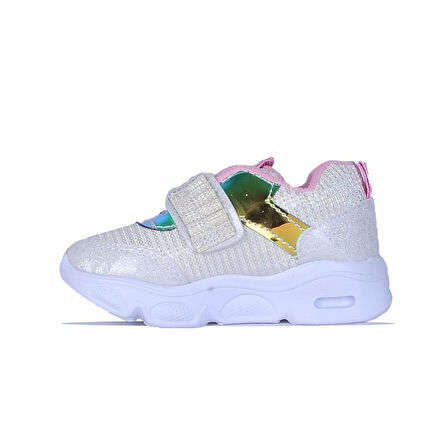 Skuaıter 6800 Cansın Bebe Simli Kız Çocuk Spor Ayakkabı