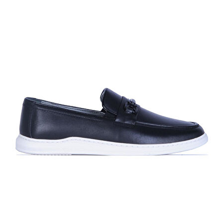 Pierre Cardin 191074 Premıum Siyah Erkek Deri Loafer Ayakkabı