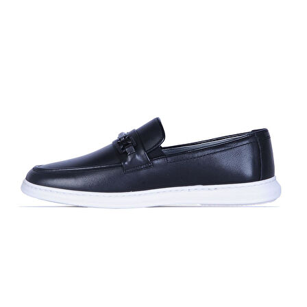 Pierre Cardin 191074 Premıum Siyah Erkek Deri Loafer Ayakkabı