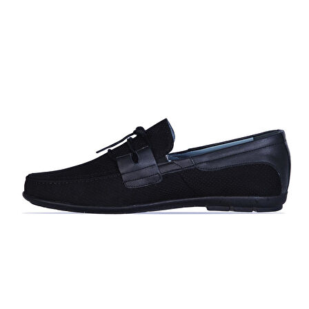 Balayk 025 Siyah Nubuk Deri Erkek Loafer Ayakkabı