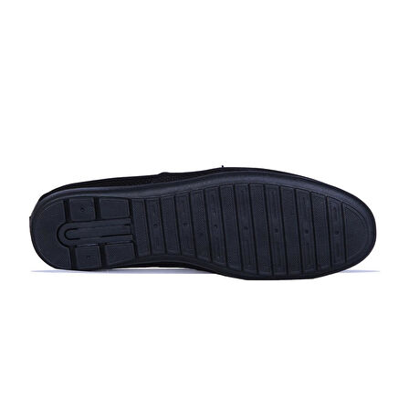 Balayk 025 Siyah Nubuk Deri Erkek Loafer Ayakkabı