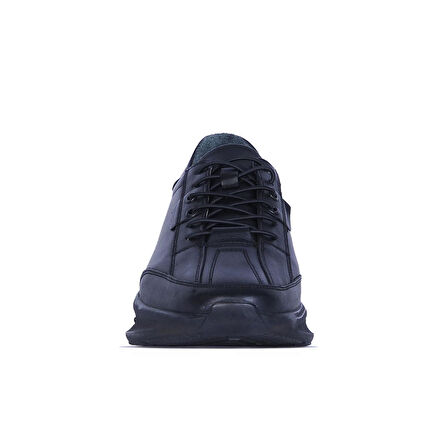 Baloğlu 1970 Siyah Deri Erkek Sneaker Ayakkabı