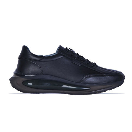 Baloğlu 1970 Siyah Deri Erkek Sneaker Ayakkabı