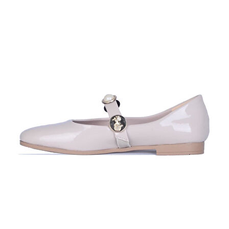 Ayakcenter Hr2 Herbro Krem Rugan Kadın Babet