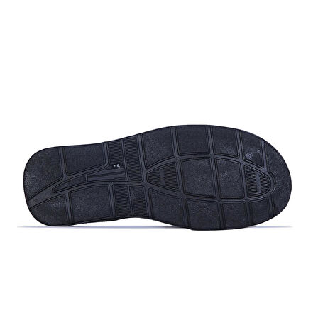 Ayakcenter 209 Sultan Siyah Deri Erkek Sandalet