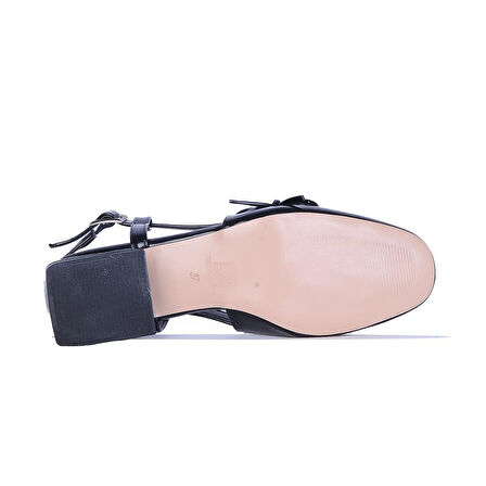 Ayakcenter Bnc1 Boncuklu 3Cm Kadın Topuklu Ayakkabı