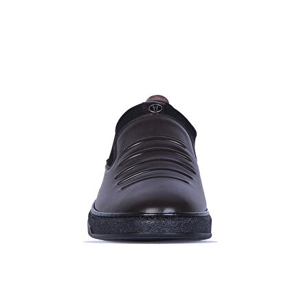 Baloğlu 1016 Kahve Kauçuk %100 Deri Erkek Loafer Ayakkabı