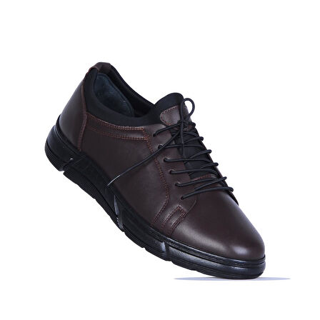 Baloğlu 4249 Kahve Kauçuk %100 Deri Erkek Casual Ayakkabı