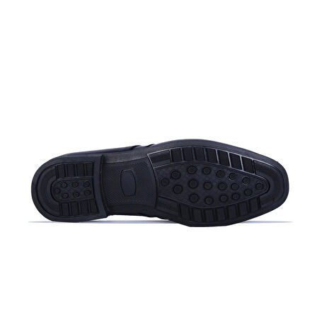 Baloğlu 1162 Siyah Kauçuk %100 Deri Erkek Klasik Ayakkabı