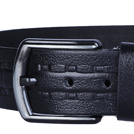 Skuaıter 28-Çakır Siyah %100 Deri Erkek Kot Kemer