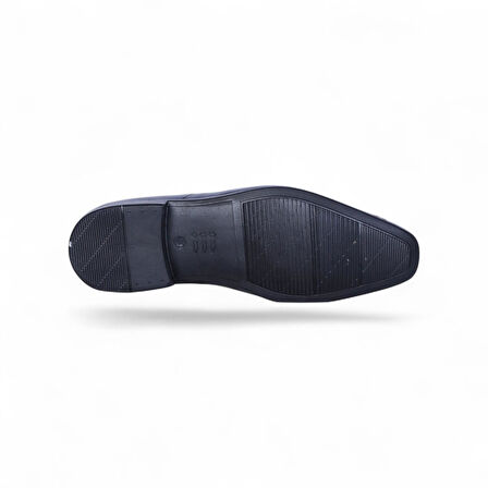 Censay 447 Siyah Antik Kauçuk %Deri Erkek Klasik Ayakkabı