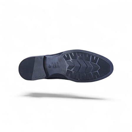 Censay 320 Siyah Zigana Kauçuk %Deri Erkek Klasik Ayakkabı