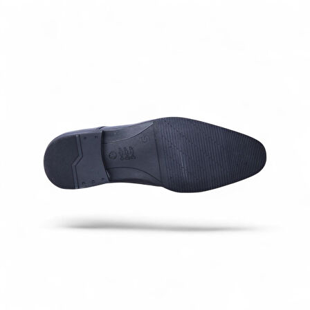 Censay 525 Siyah Antik Kauçuk %Deri Erkek Klasik Ayakkabı