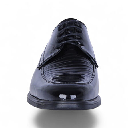 Censay 426 Siyah Rugan Kauçuk %Deri Erkek Klasik Ayakkabı