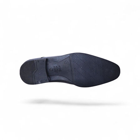 Censay 426 Siyah Rugan Kauçuk %Deri Erkek Klasik Ayakkabı