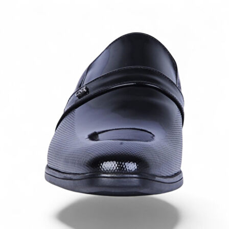 Censay 479 Siyah Rugan Kauçuk %Deri Erkek Klasik Ayakkabı