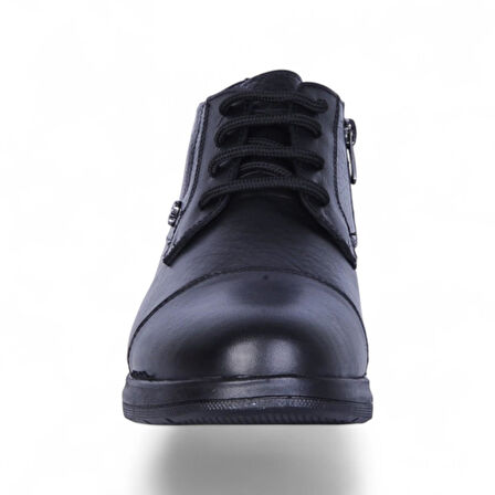 Crısso B464 Siyah Kauçuk %100 Deri Erkek Bot Ayakkabı