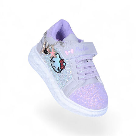 Prokids 4120 Gri-Lila Kız Çocuk Sneaker Spor Ayakkabı
