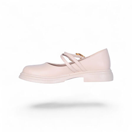 Scarletta S12 Cilt Krem Kadın Loafer Ayakkabı