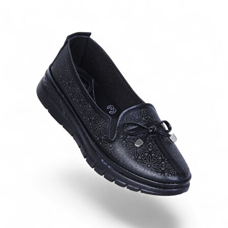 Wanetti 110 Atom Siyah Kadın Babet