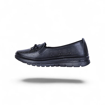 Wanetti 110 Atom Siyah Kadın Babet