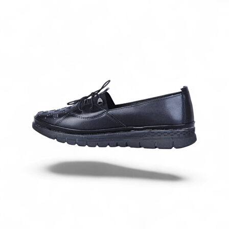 Wanetti 105 Atom Siyah Kadın Babet