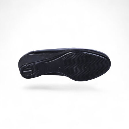 Vollex Vl2 Siyah 7Cm Kadın Dolgu Topuklu Ayakkabı