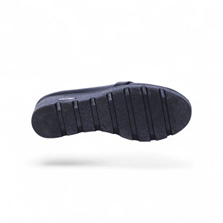 Ayakcenter Esrc-608 Siyah Kadın 7Cm Topuklu Ayakkabı