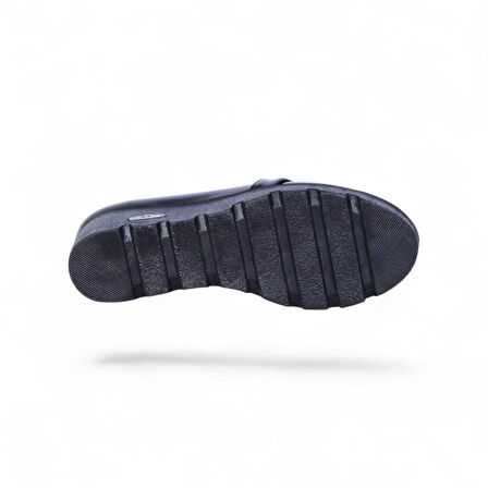 Ayakcenter Esrc-609 Siyah Kadın 7Cm Topuklu Ayakkabı