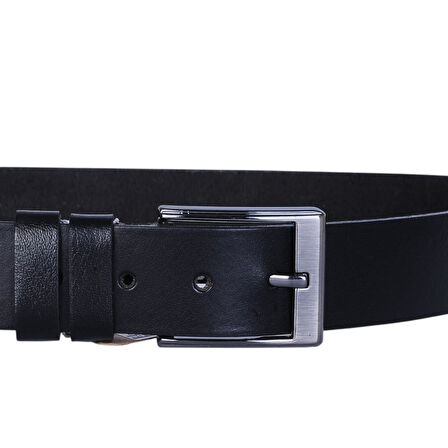 Ayakcenter Leat Siyah %100 Deri Erkek Kumaş Kemer