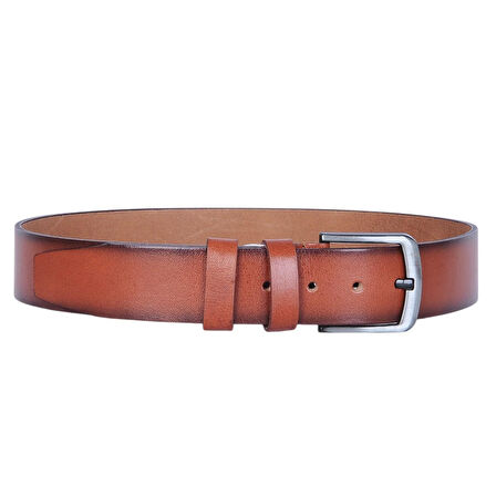 Ayakcenter Leat Taba %100 Deri Erkek Kot Kemer