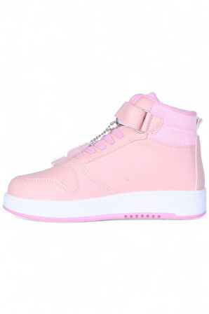 Prokids 4444 Pudra Cırtlı Boğazlı Kız Çocuk Spor Ayakkabı