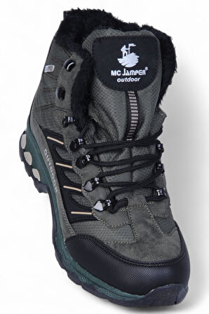 Mc Jamper 2126 Haki Erkek Kürklü Kışlık Bot