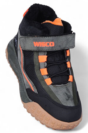 Wisco 064 Haki-Orj Erkek Çocuk Kürklü Bot