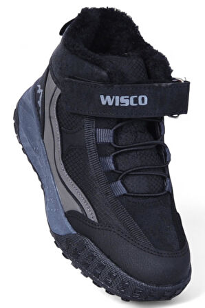 Wisco 064 Siyah Erkek Çocuk Kürklü Bot