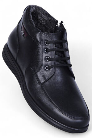 Crısso B463 Siyah Bsk Kauçuk %100 Deri Erkek Bot Ayakkabı