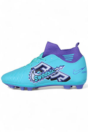 Twingo 590 Turkuaz Krampon Erkek Çocuk Futbol Ayakkabı