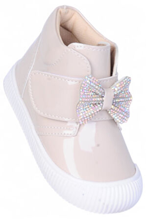 Herbebe 015 Rugan Krem Kız Çocuk Bot