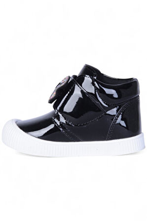 Herbebe 015 Rugan Siyah Kız Çocuk Bot