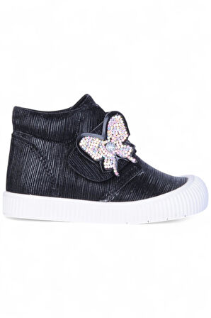 Herbebe 011 Simli Siyah Kız Çocuk Bot