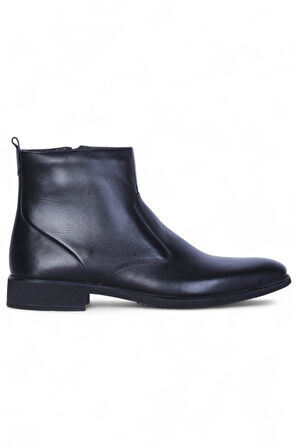 Burç 00705 Siyah Erkek Deri Bot