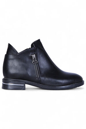 Ayakcenter By16 Cilt Siyah Ayışığı Kadın Düz Bot