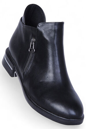 Ayakcenter By16 Cilt Siyah Ayışığı Kadın Düz Bot