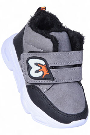 Skuaıter 7600 Füme Bebe Cırtlı Erkek Çocuk Kürklü Bot