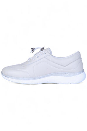 Missmama 003 Gri Kadın Hakiki Deri Casual Ayakkabı