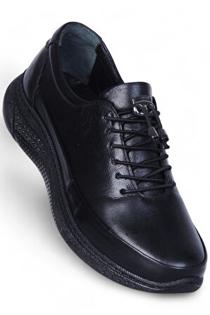 Missmama 007 Siyah Kadın Hakiki Deri Casual Ayakkabı